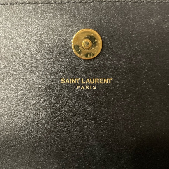 SAINT LAURENT BLACK EMBELLISHED ' CLUTCH - Picture 6 of 11